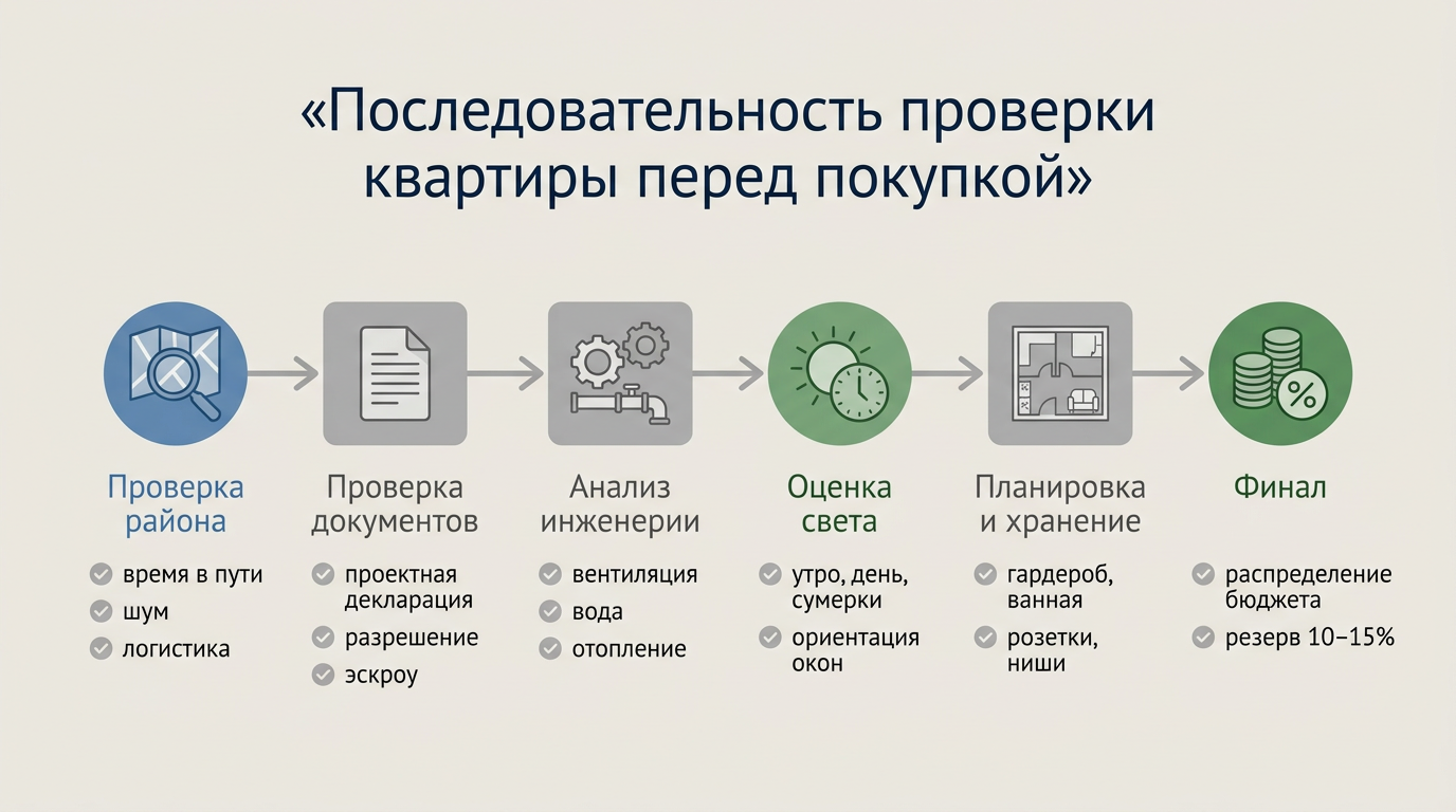 Последовательность проверки